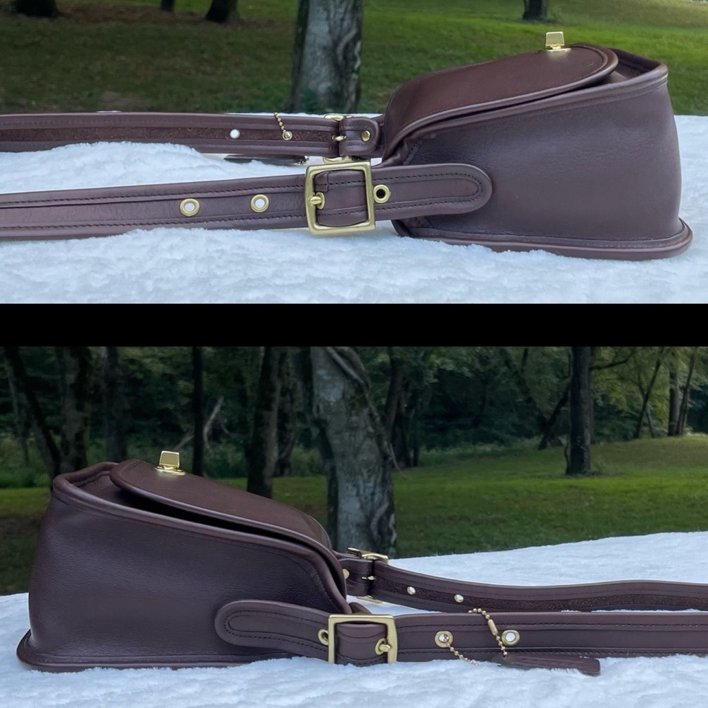 ❤️SOLD❤️Vintage Coach Mahogany Legacy Small Flap 9965 - Picture 4 of 10